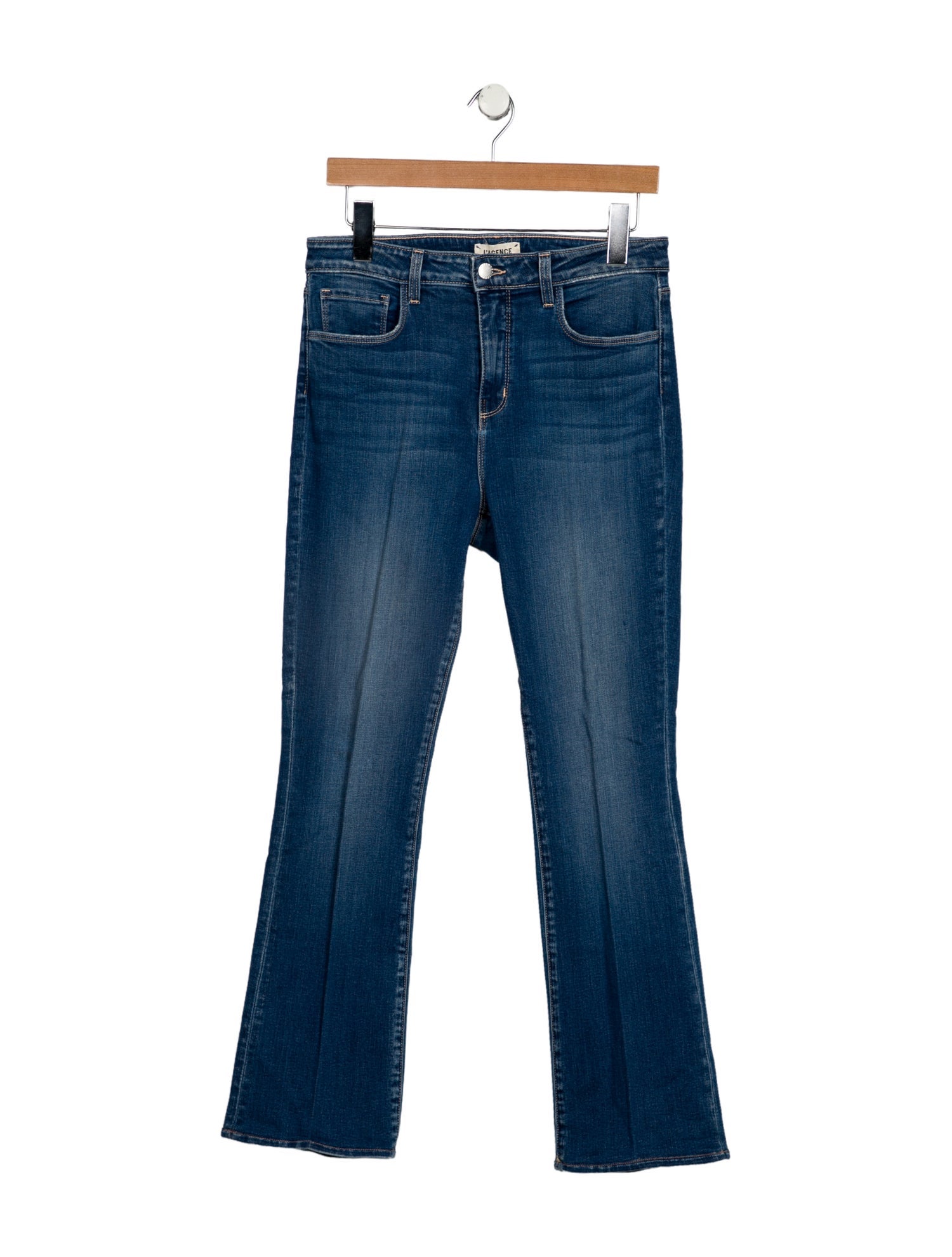 L'Agence Mid-Rise Straight Leg Jeans