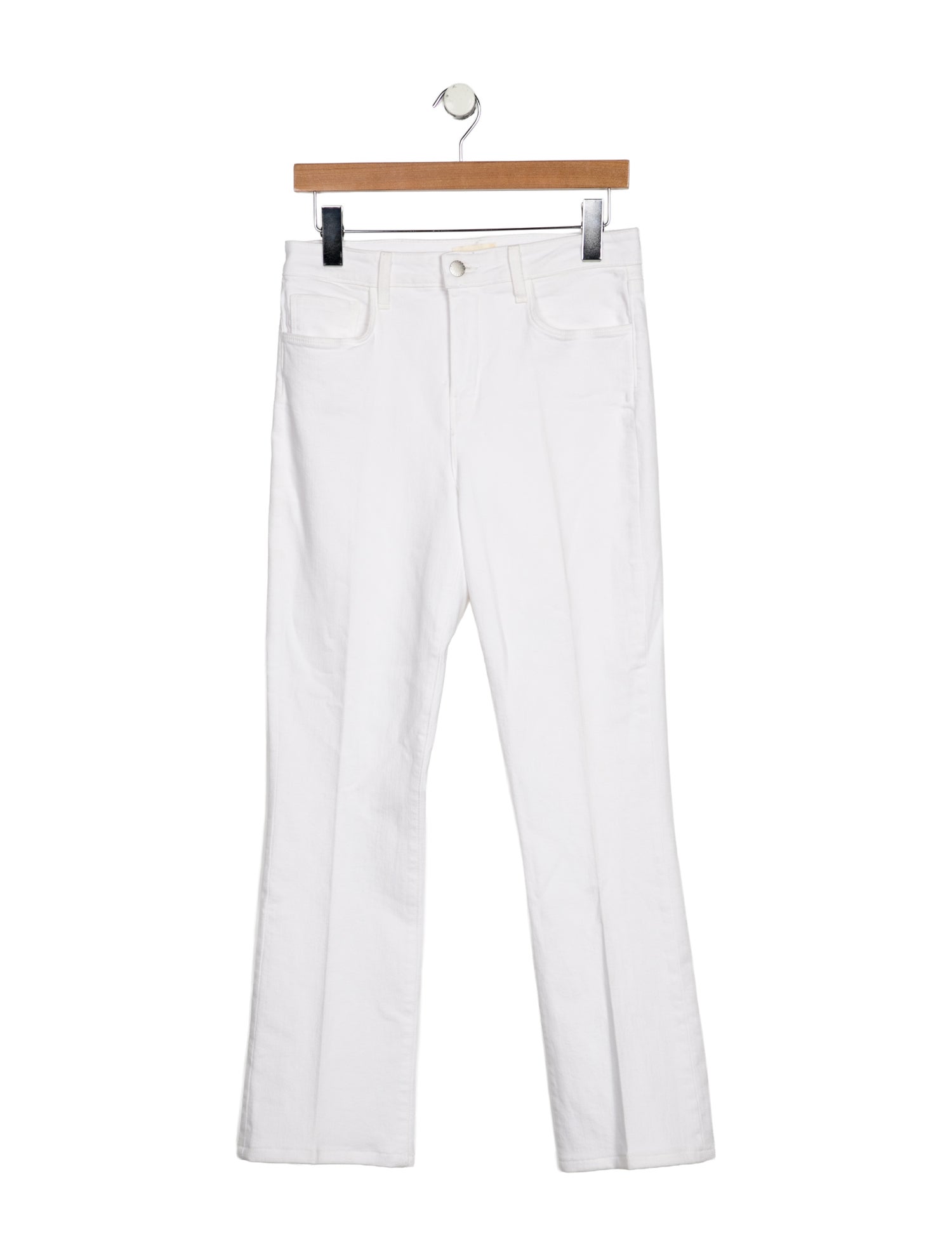 L'Agence Mid-Rise Straight Leg Jeans