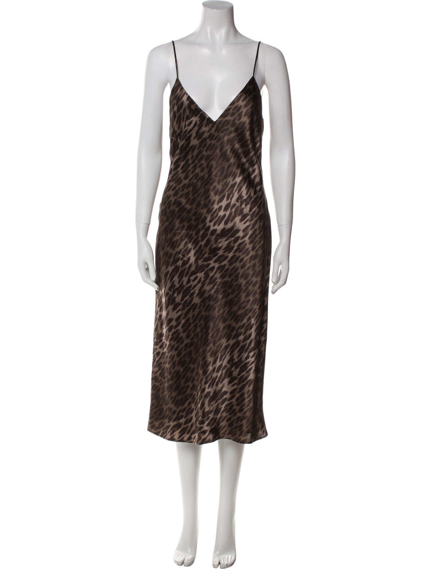 L'Agence Silk Knee-Length Dress