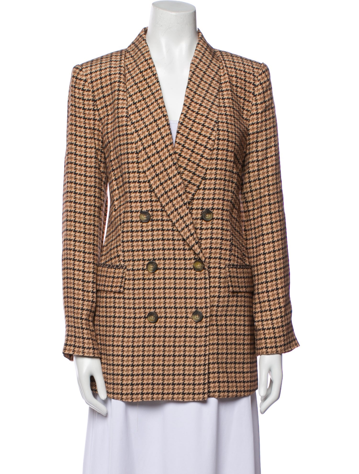 L'Agence Plaid Print Blazer