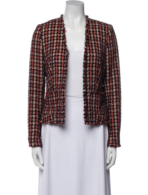 L'Agence Tweed Pattern Evening Jacket