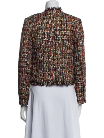 L'Agence Tweed Pattern Evening Jacket