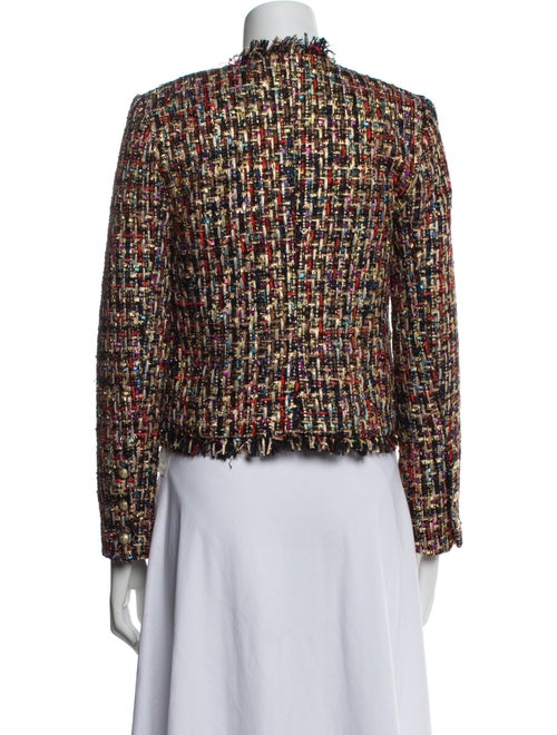 L'Agence Tweed Pattern Evening Jacket
