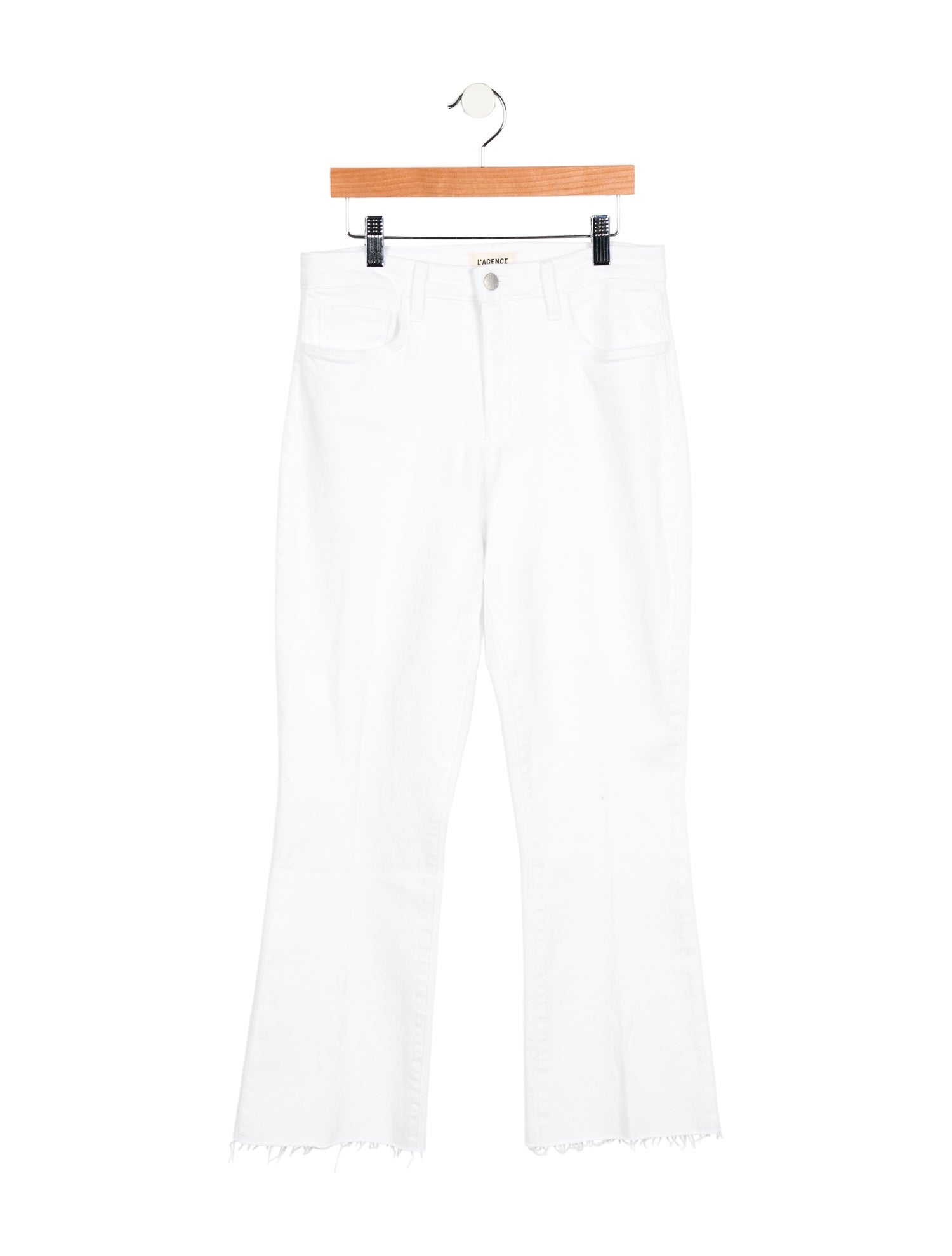 L'Agence Mid-Rise Wide Leg Jeans