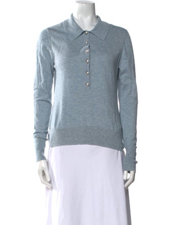 L'Agence Long Sleeve Polo