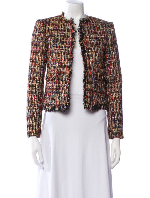 L'Agence Tweed Pattern Evening Jacket