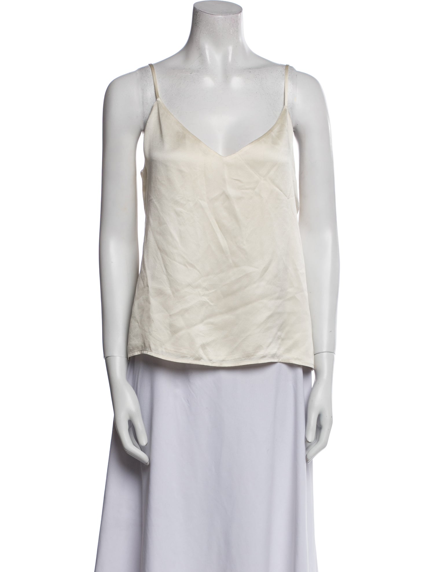 L'Agence Silk V-Neck Top