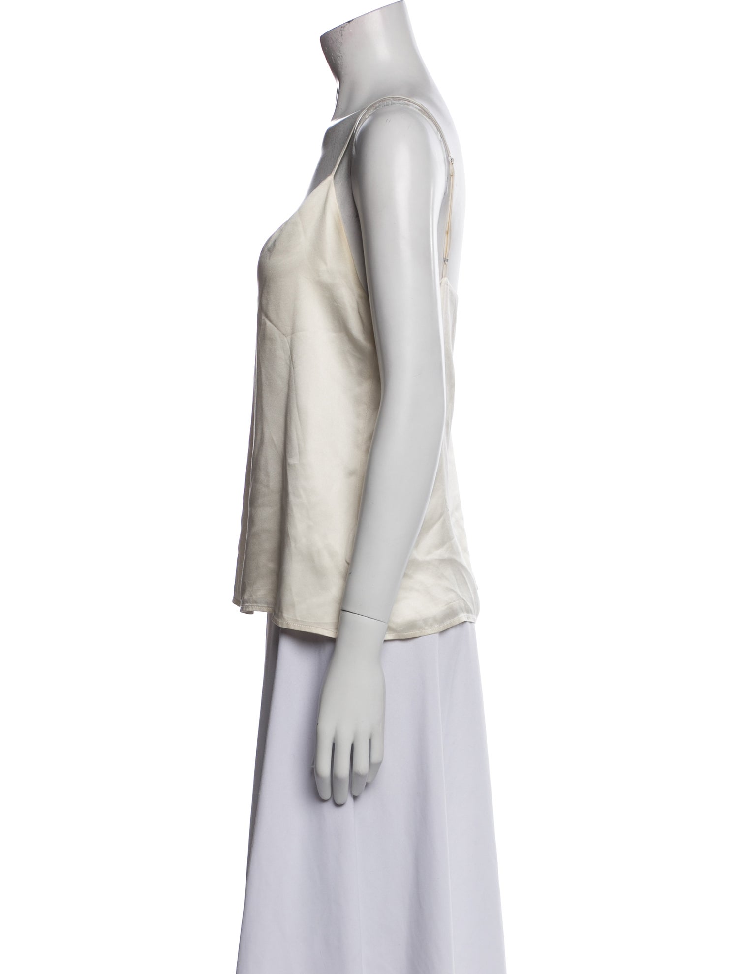 L'Agence Silk V-Neck Top