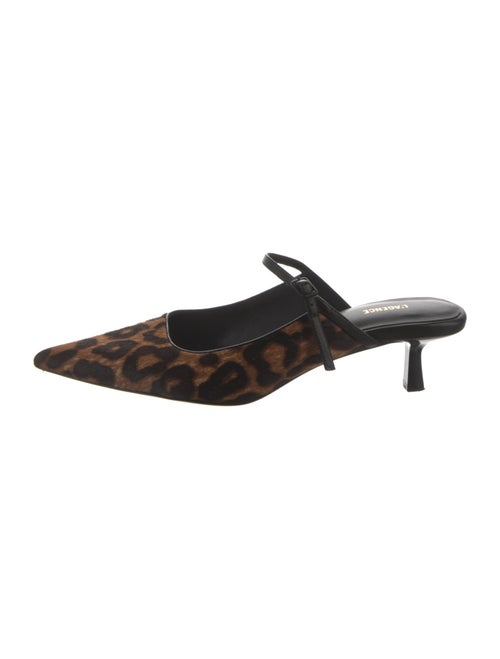 L'Agence Ponyhair Animal Print Mules