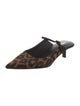 L'Agence Ponyhair Animal Print Mules