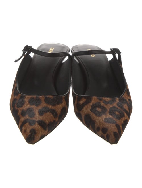 L'Agence Ponyhair Animal Print Mules