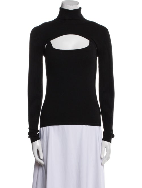 L'Agence Turtleneck Long Sleeve Top