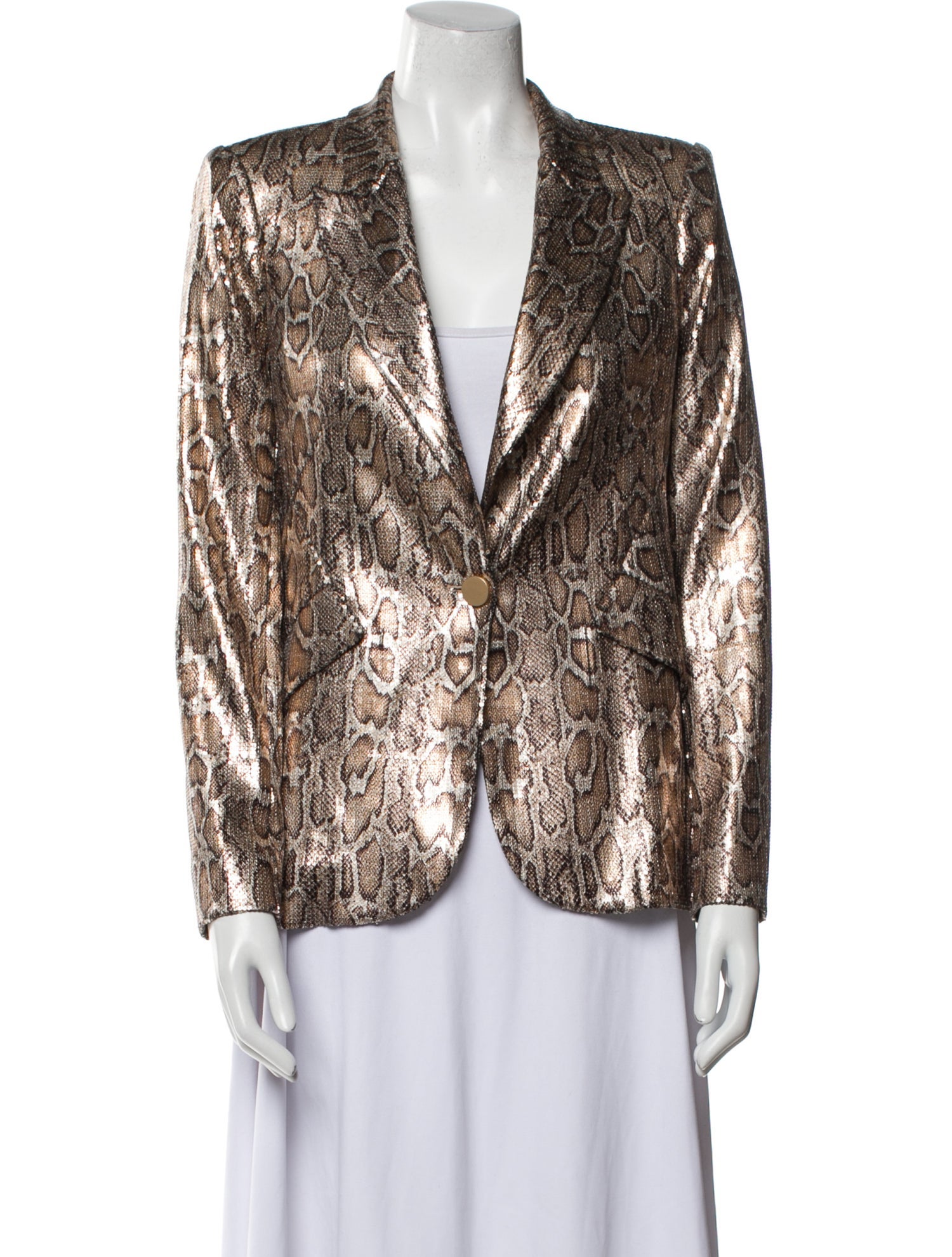 L'Agence Printed Evening Jacket w/ Tags