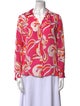 L'Agence Silk Printed Blouse