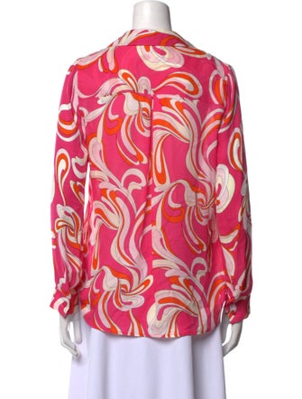 L'Agence Silk Printed Blouse