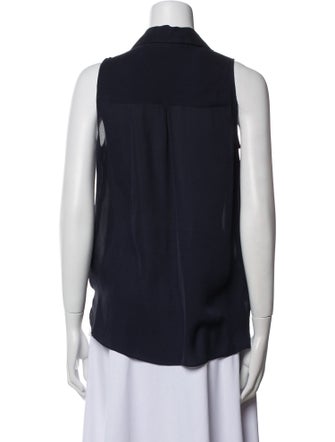 L'Agence Silk V-Neck Crop Top