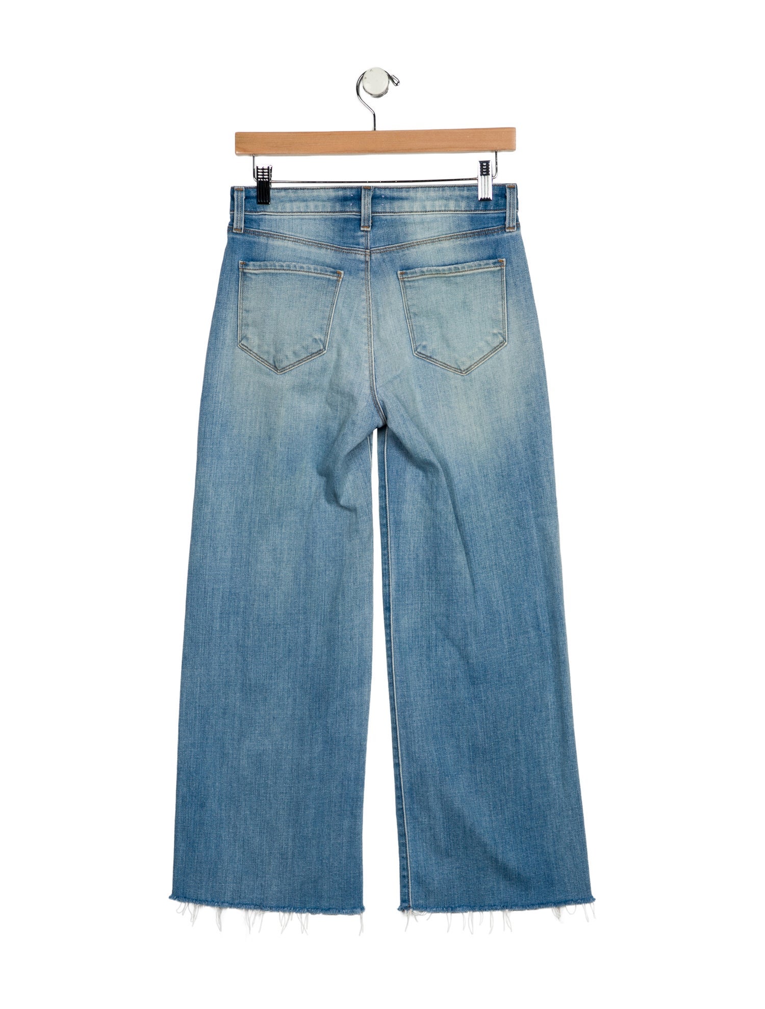 L'Agence Mid-Rise Wide Leg Jeans