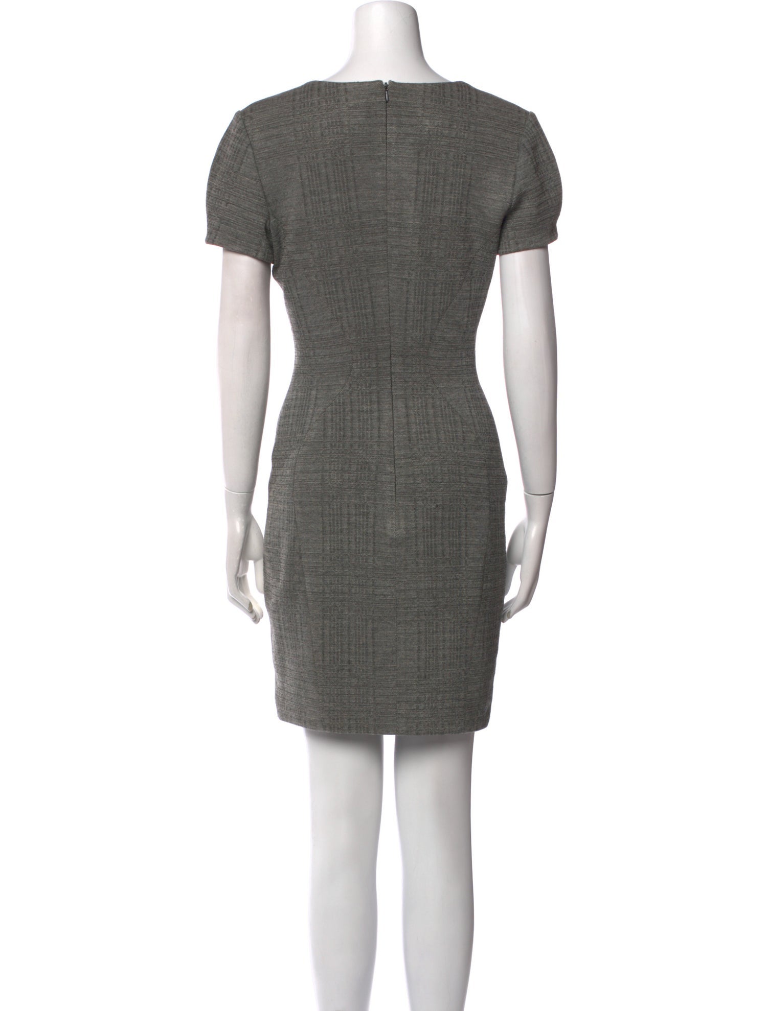 L'Agence V-Neck Mini Dress