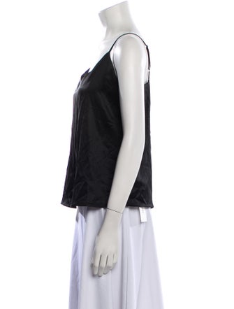 L'Agence V-Neck Sleeveless Top