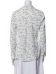L'Agence Floral Print Long Sleeve Button-Up Top