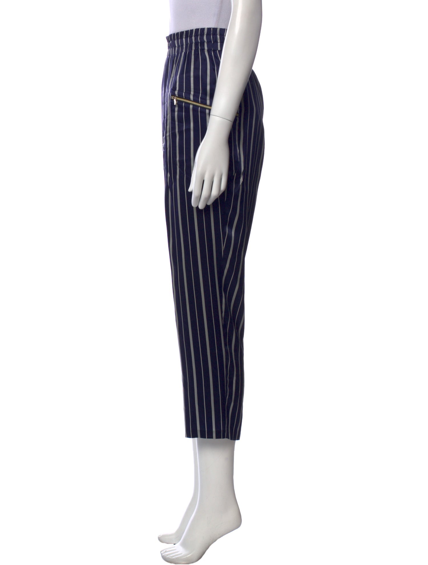 L'Agence Silk Straight Leg Pants