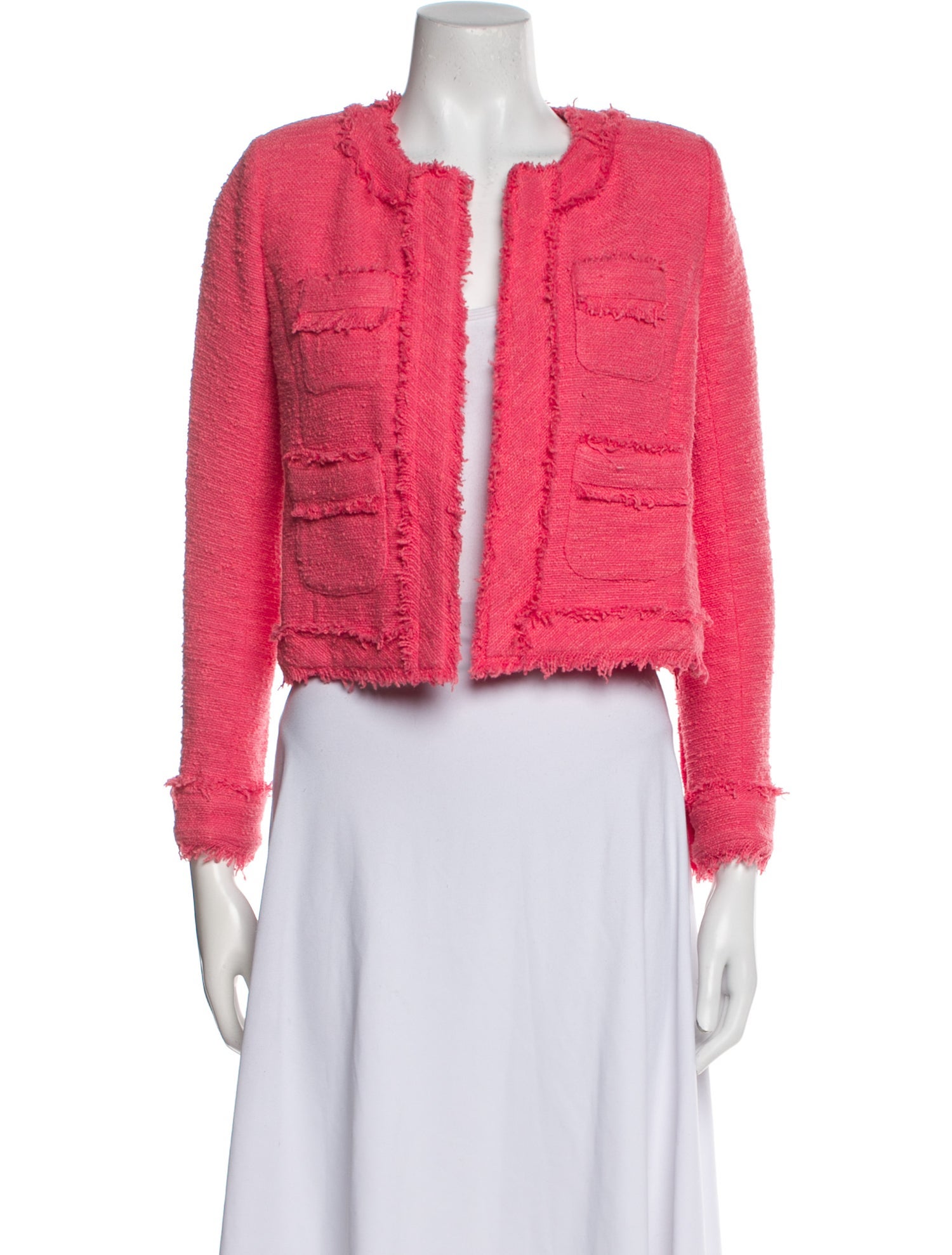 L'Agence Tweed Pattern Evening Jacket