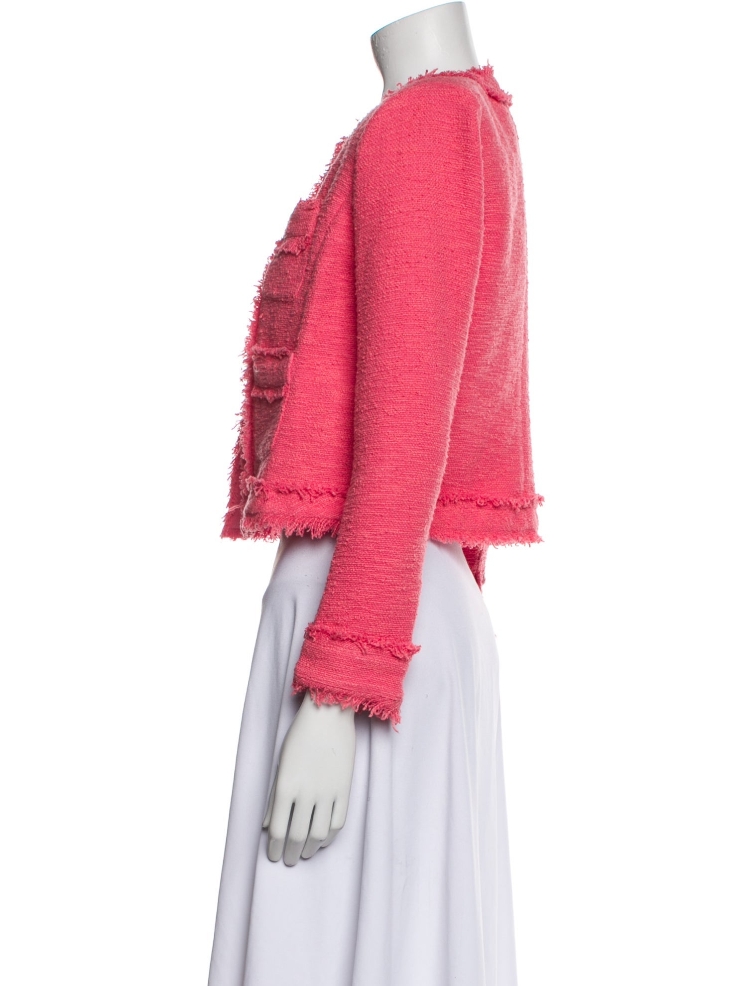 L'Agence Tweed Pattern Evening Jacket