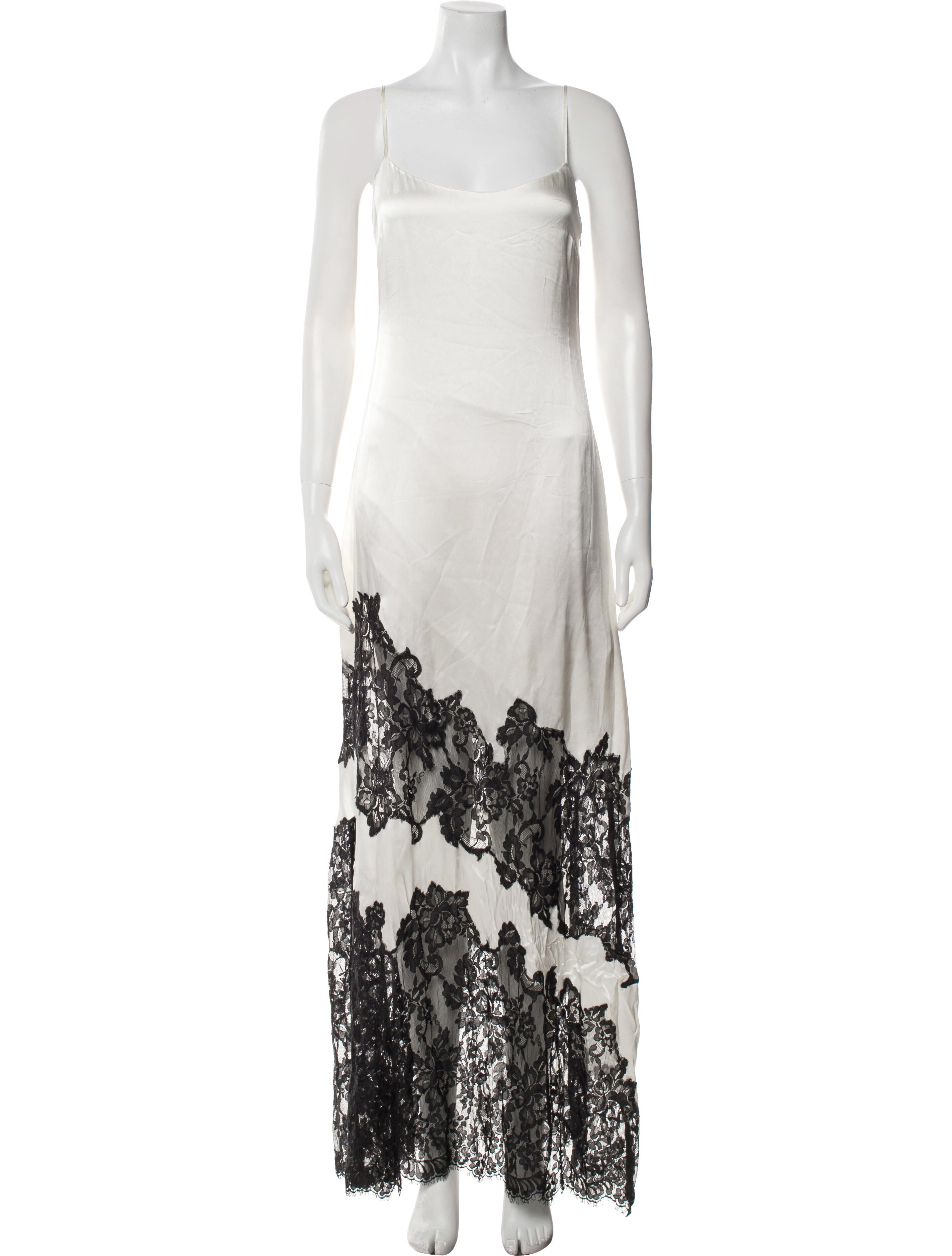 L'Agence Silk Long Dress