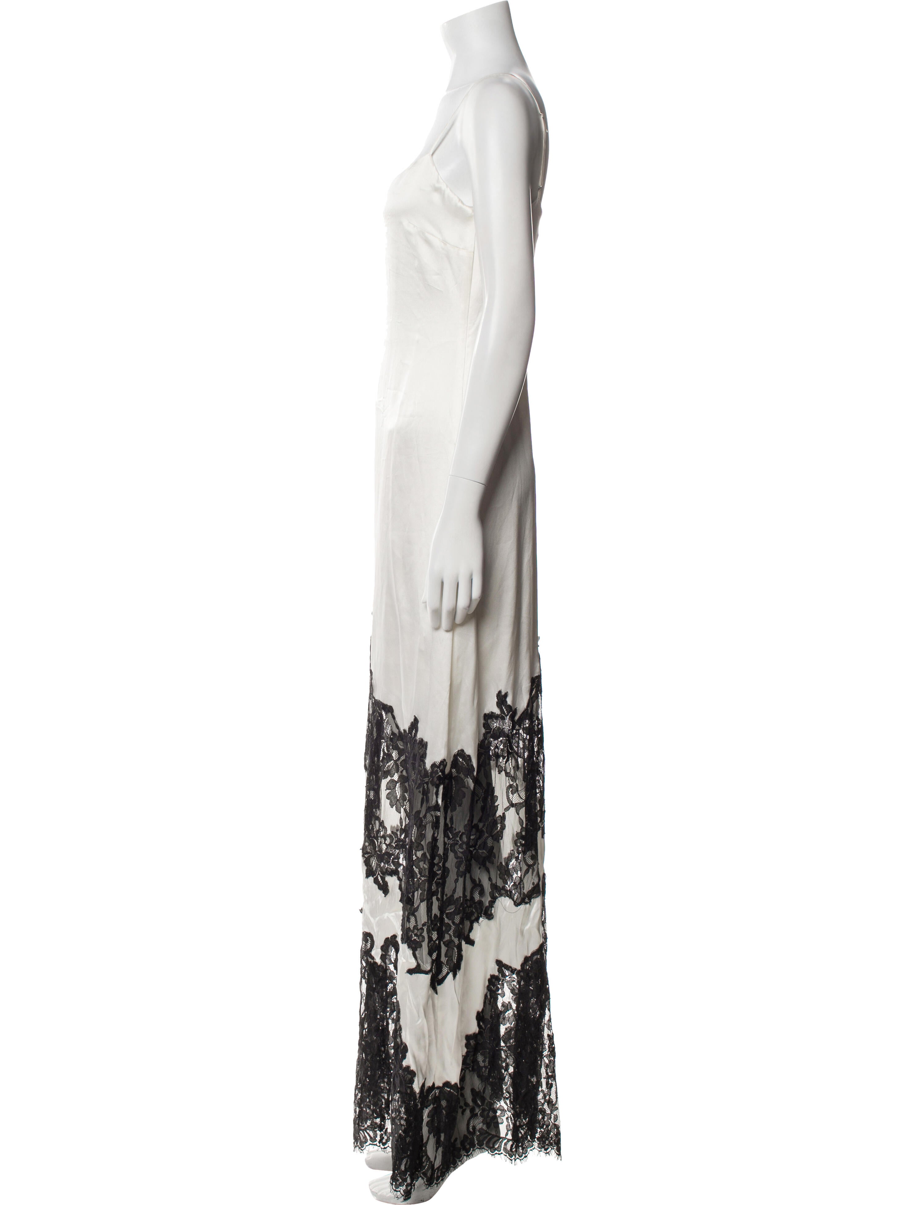 L'Agence Silk Long Dress