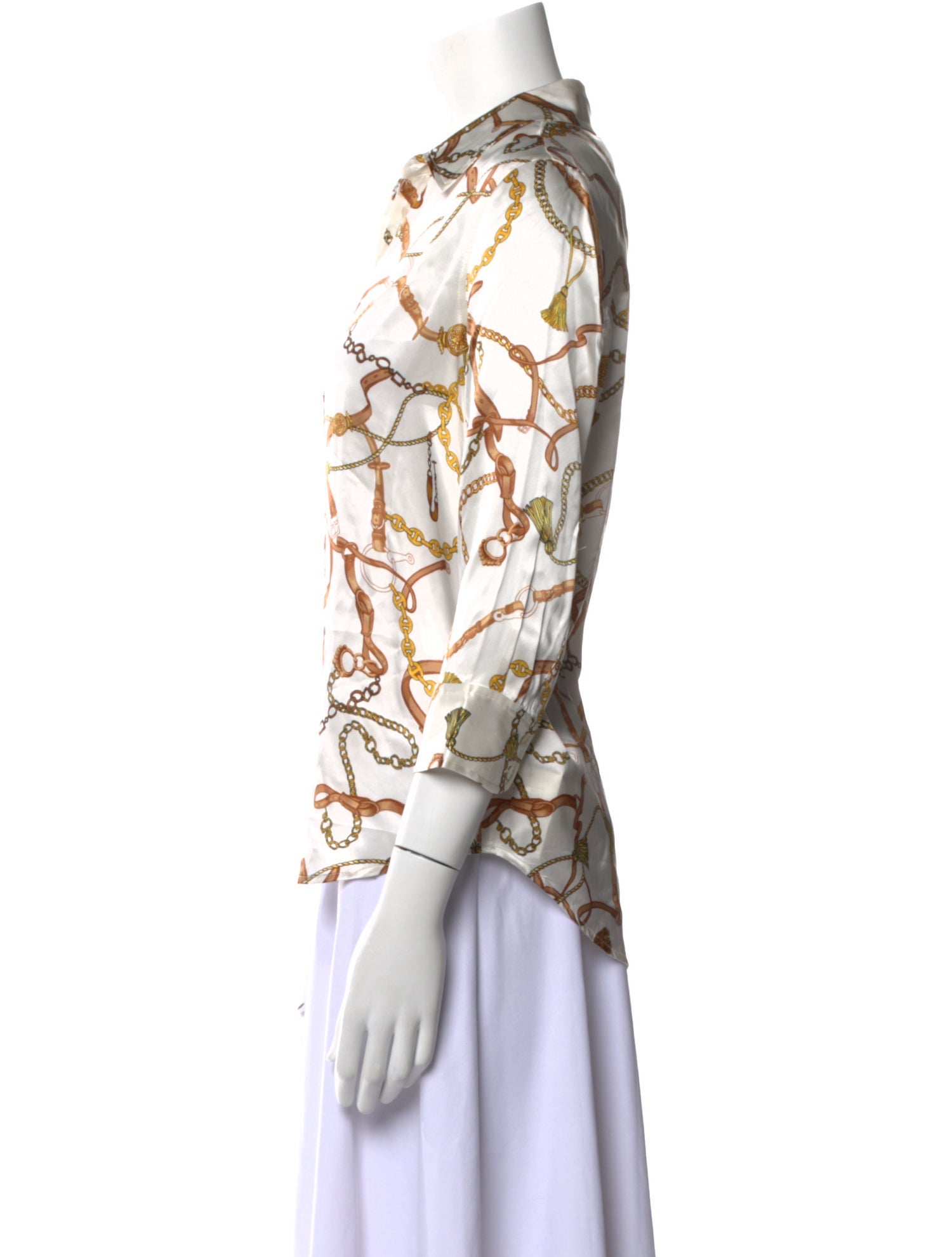 L'Agence Silk Printed Blouse