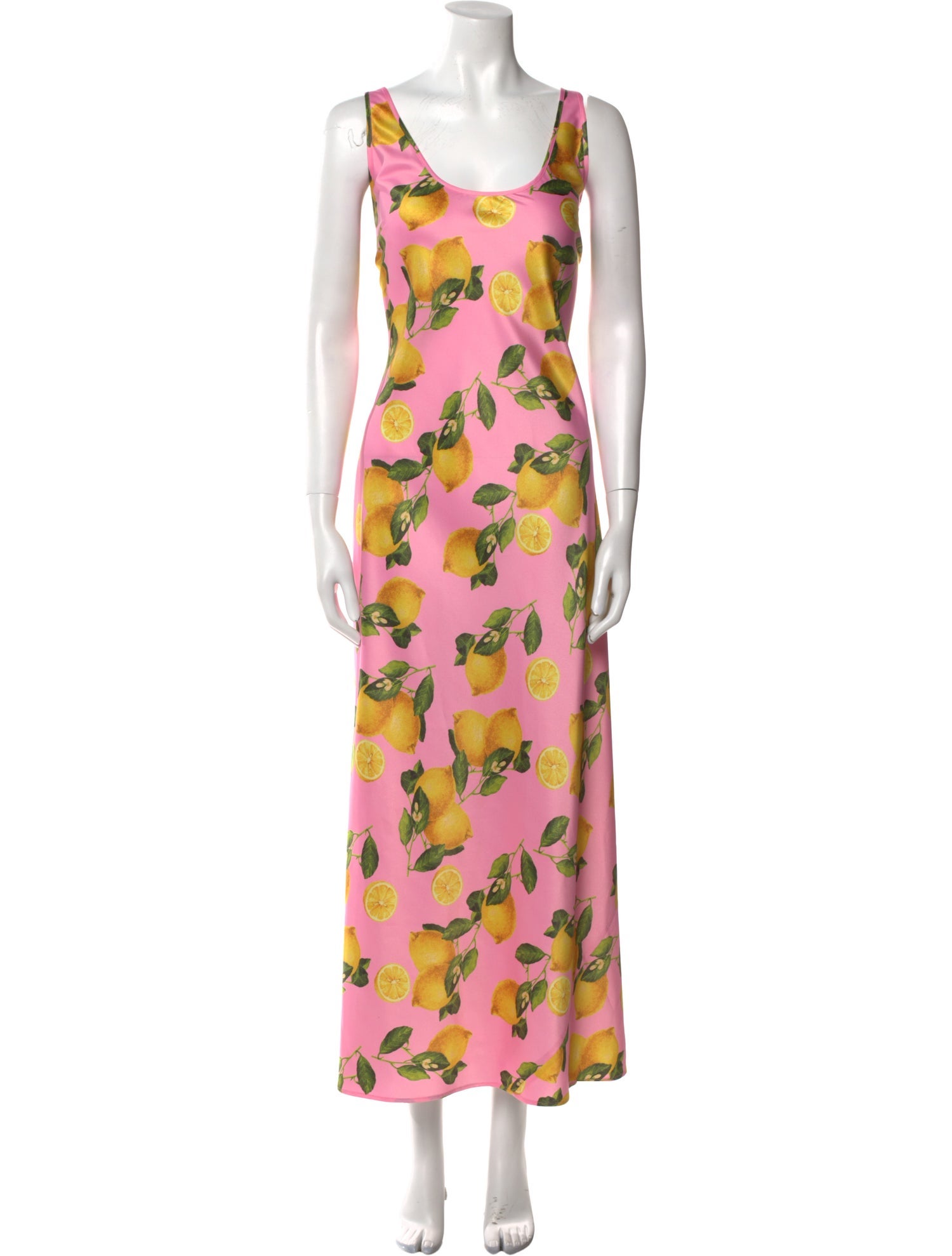 L'Agence Floral Print Long Dress