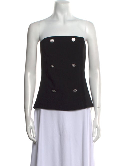 L'Agence Printed Strapless Top