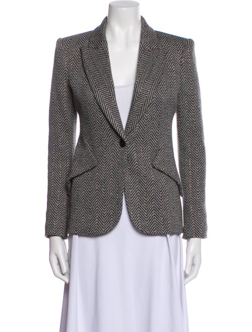 L'Agence Wool Printed Blazer