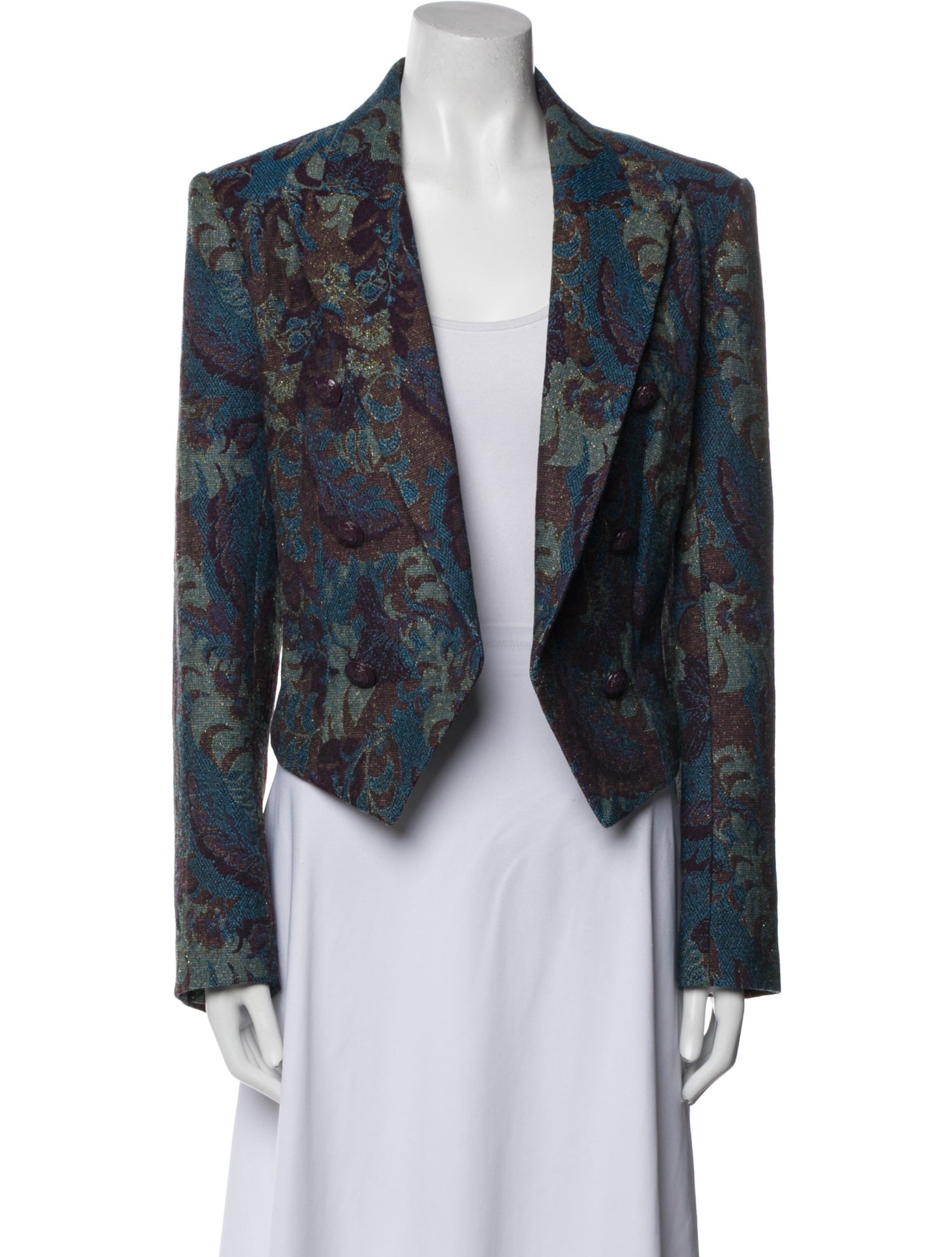 L'Agence Paisley Print Jacket