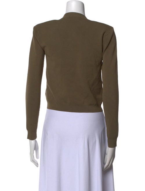 L'Agence Crew Neck Long Sleeve Crop Top