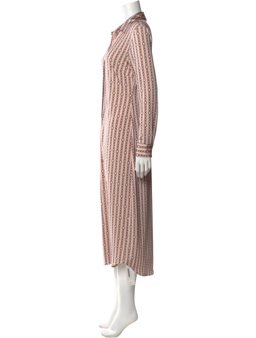 L'Agence Striped Long Dress