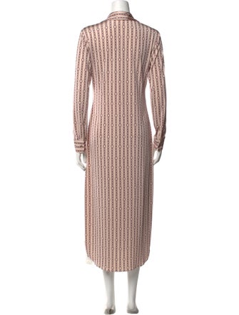 L'Agence Striped Long Dress