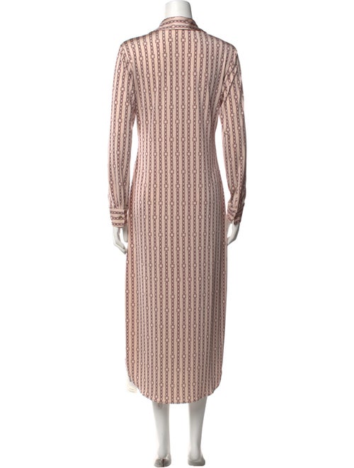 L'Agence Striped Long Dress