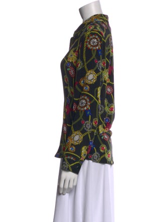 L'Agence Silk Printed Blouse