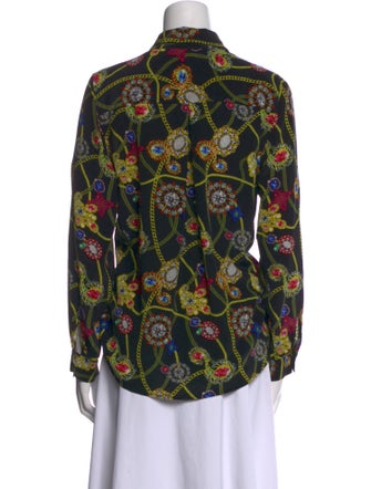 L'Agence Silk Printed Blouse