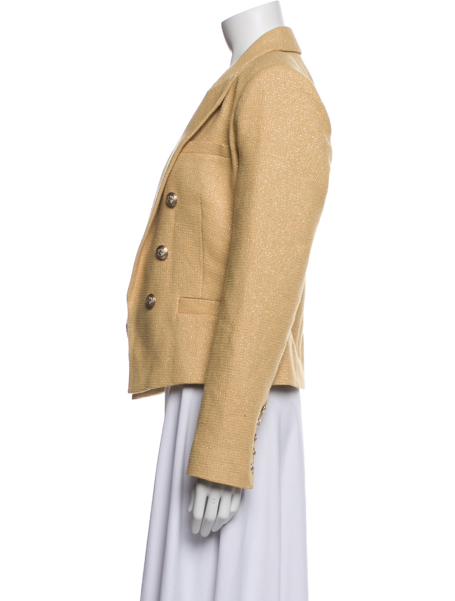 L'Agence Tweed Pattern Blazer