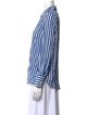 L'Agence Silk Striped Button-Up Top