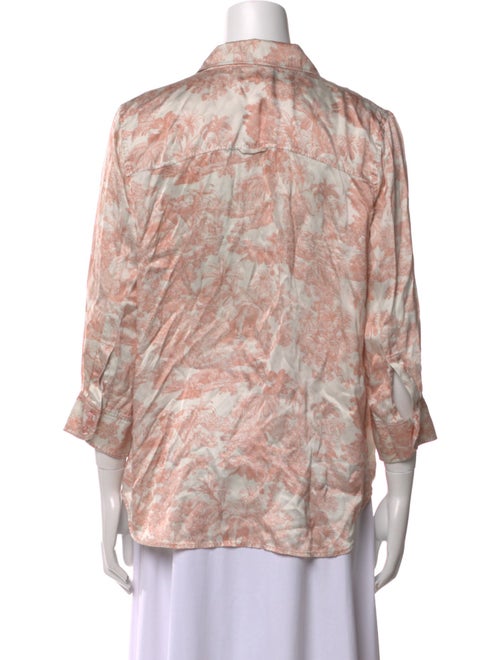 L'Agence Silk Printed Blouse