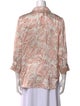 L'Agence Silk Printed Blouse