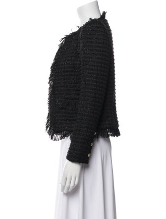 L'Agence Tweed Pattern Evening Jacket