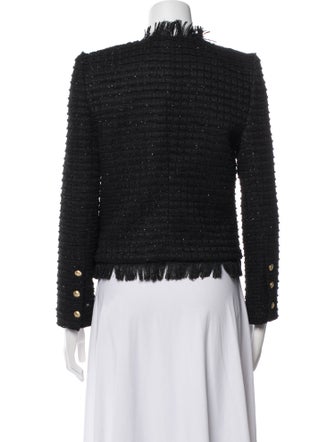 L'Agence Tweed Pattern Evening Jacket