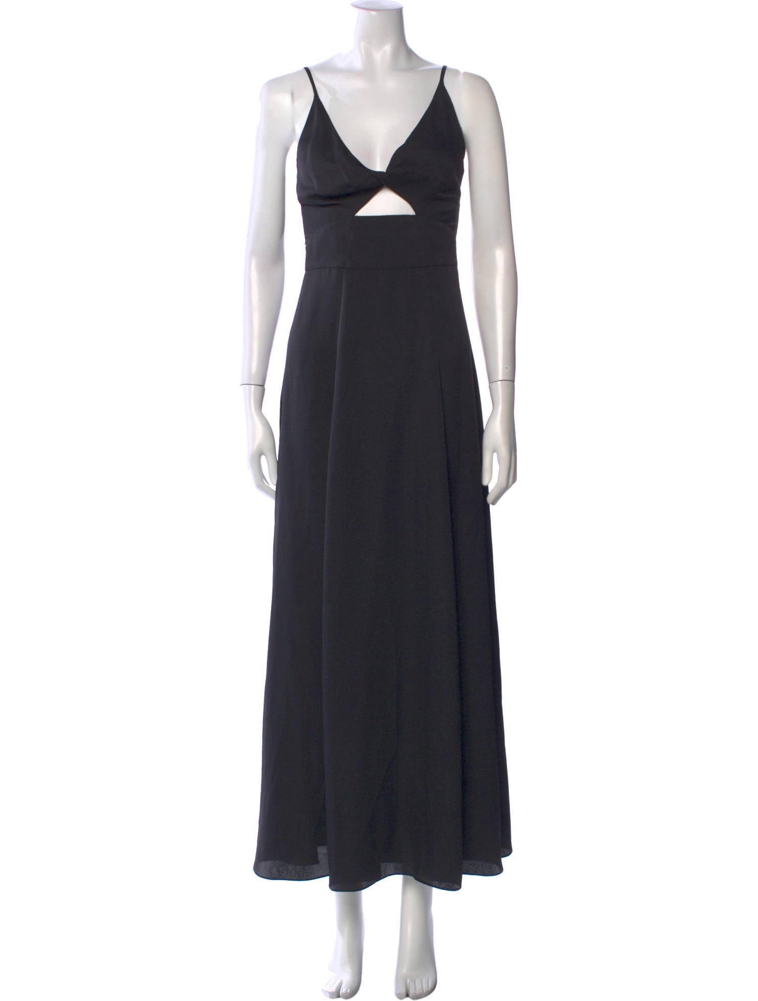 L'Agence V-Neck Long Dress
