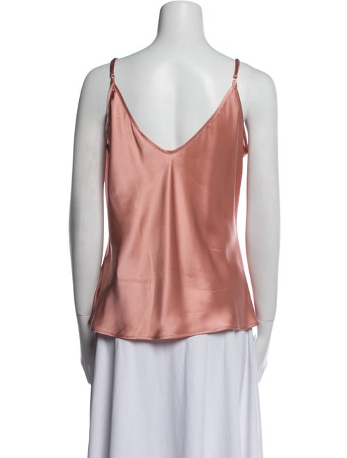 L'Agence Silk V-Neck Top