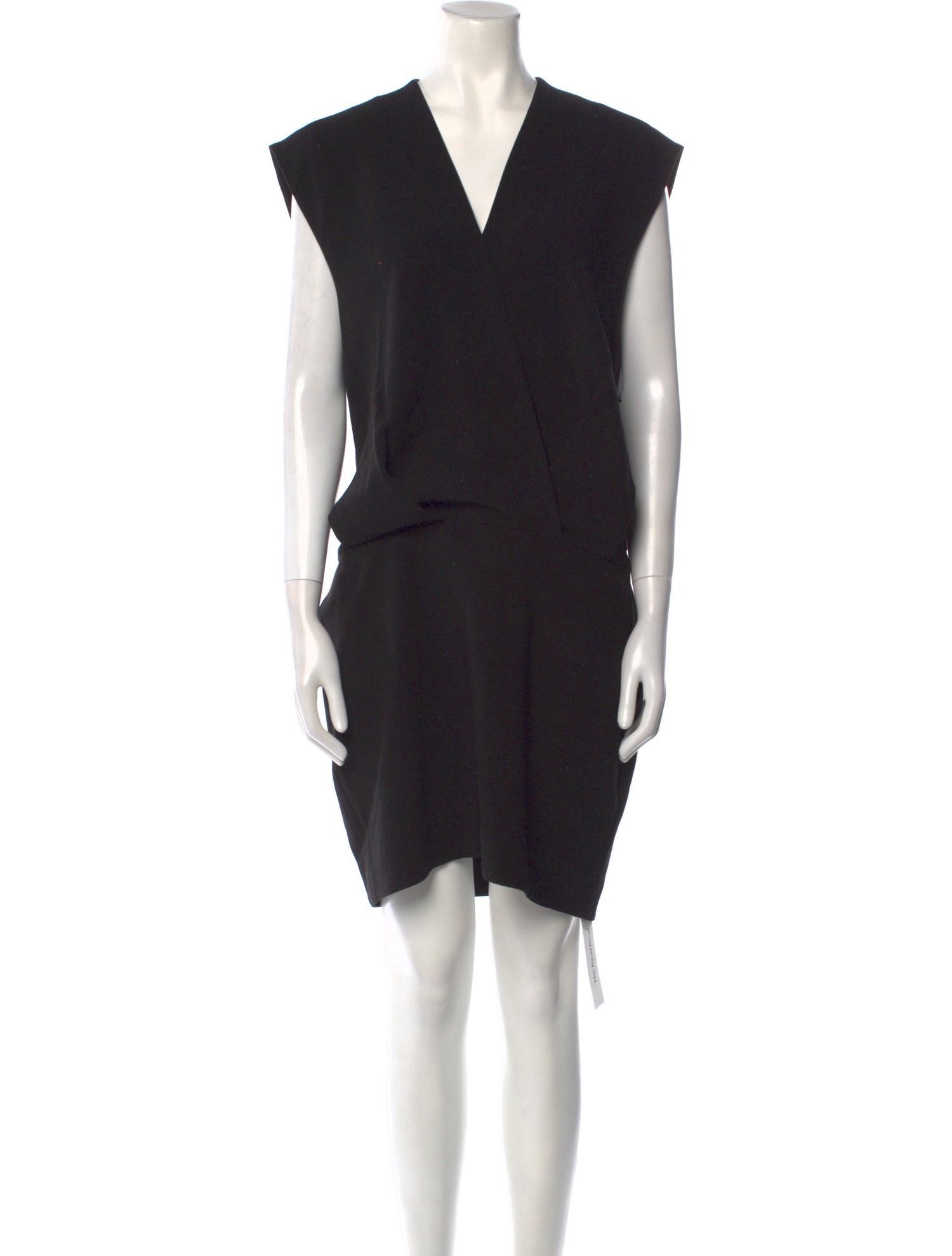 L'Agence V-Neck Mini Dress