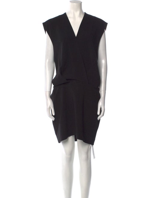 L'Agence V-Neck Mini Dress